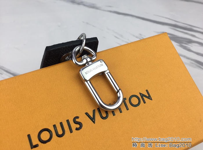 路易威登LV 頂級原單 M67916黑格 ENCHAPPES 鑰匙扣 刻有路易威登品牌標識  ydh1046